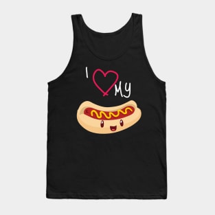 I love my hot dog Tank Top